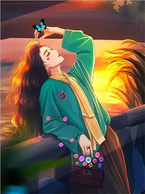 沉迷游戏的孩子女孩